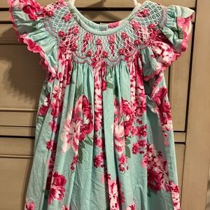 Smocked auctions bishop dress